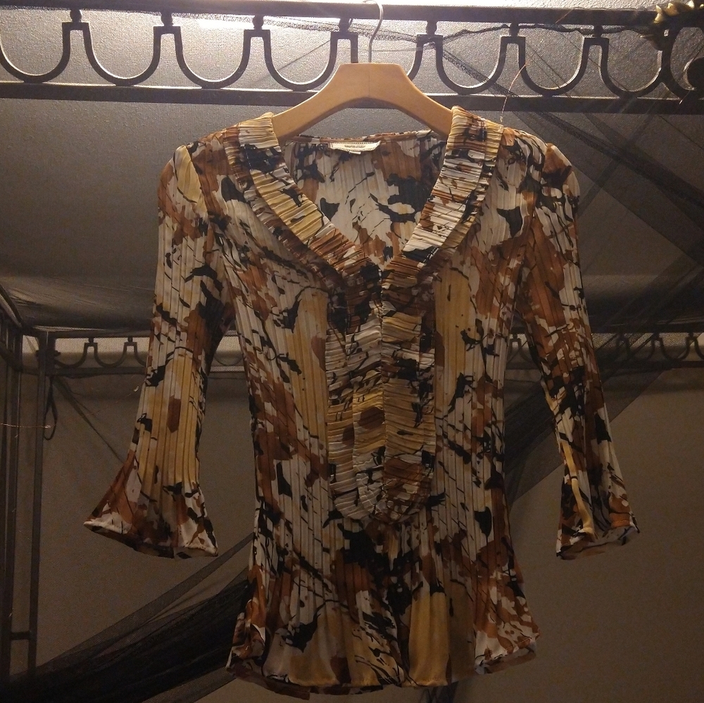 Ruffle Patterned Blouse